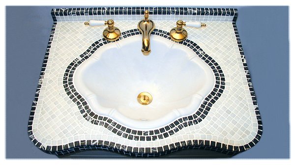 Classic Design Marble Mosaic Vanity Top