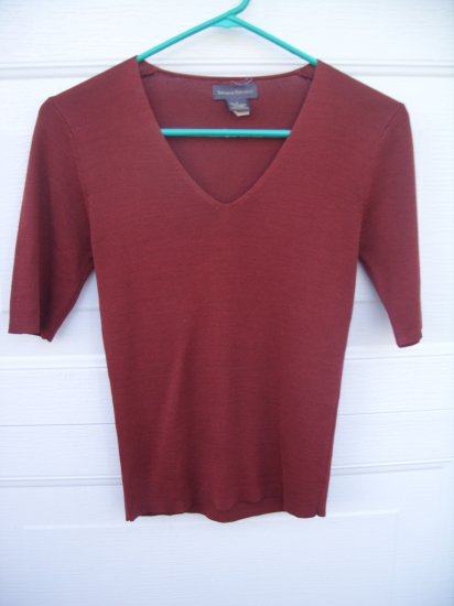 Banana Republic 100% Silk Knit Tee SIZE SMALL