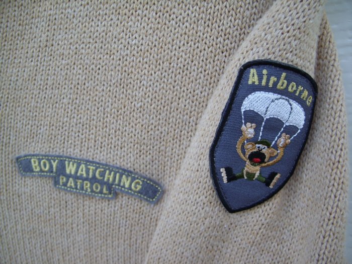 Tilt "Boy Watching Patrol, Airborne" Sweater SIZE XL