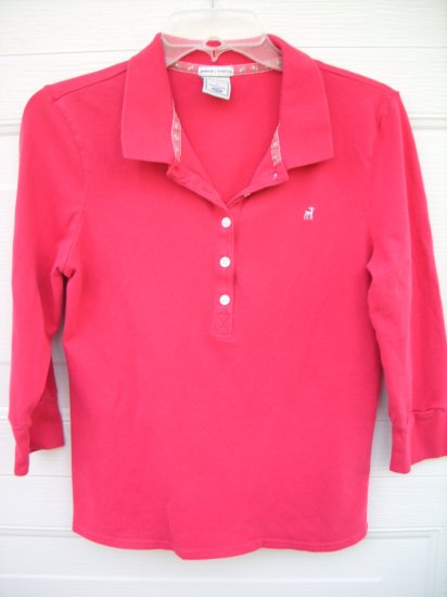 Old Navy Perfect Fit Hot Pink Polo SIZE LARGE