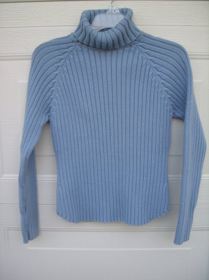 Gap Blue Turtle Neck Sweater SIZE MEDIUM
