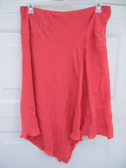 Lane Bryant Orange Silk Skirt SIZE 18/20