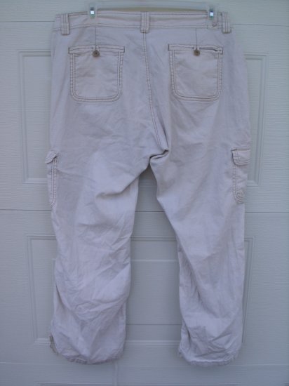 Union Bay Tan Adjustable Pants/Capris SIZE 18
