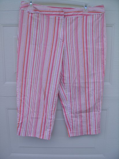 George Stripe Capris SIZE 18W PLUS