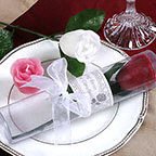 Long stem rose candle