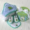 Finley the Frog Four-Piece Hat Box Bath Time Gift Set