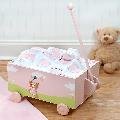 "Welcome to the World" Pink Baby Wagon - Ten-Piece Gift Set