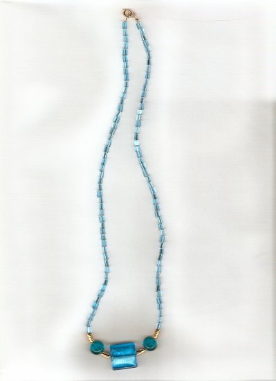 Ice Shimmer beaded necklace
