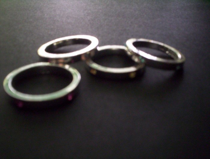 rhinestoned ring