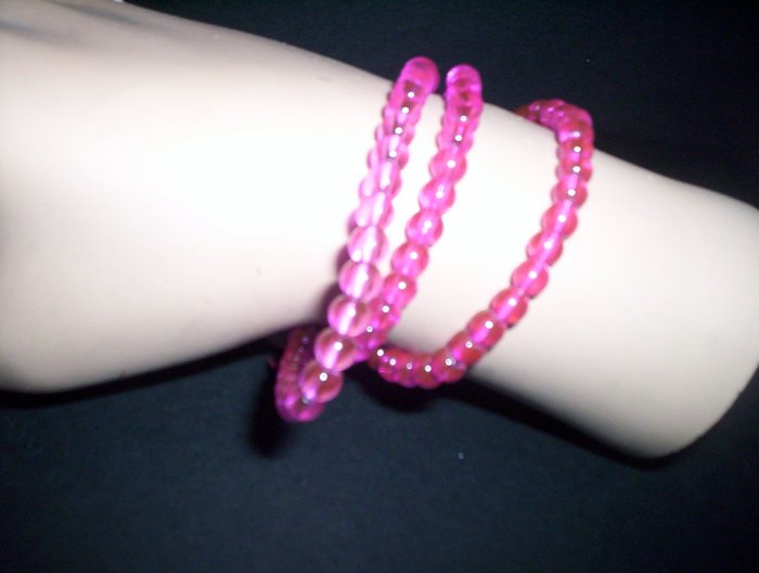 pink glass stretch