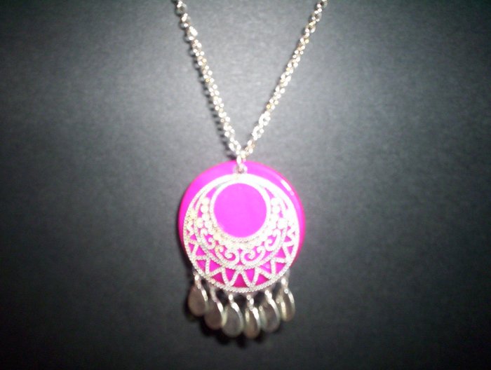 hot pink dangle