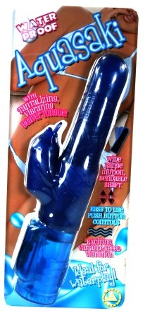 Aquasaki Blue WATERPROOF VIBRATOR - GT264BL