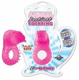 Animal Instinct Cockring - Pink Beaver - PD2323-11