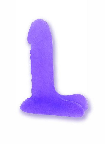 6 inch Jelly dildo with ballsy base -Purple - DJ6008-02