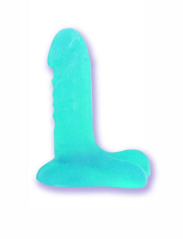 6 inch UR3 Jelly dildo with ballsy base -Blue - DJ6008-04