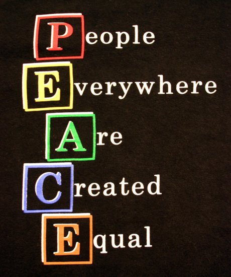 PEACE T Shirt Black