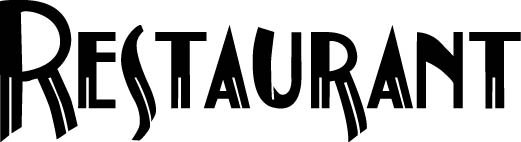Restaurant- Sign Words by Chris Wolff