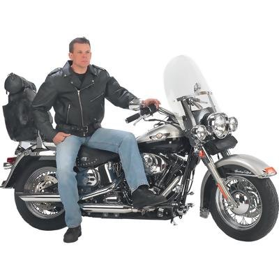 Diamond Plate Belted Leather Jacket