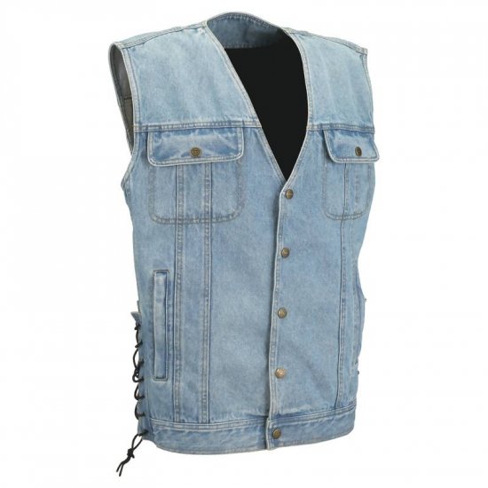 Denim Classic Motorcycle Vest
