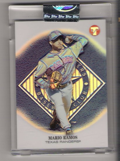 2002 TOPPS PRISTINE MARIO RAMOS RANGERS UNCIRCULATED REFRACTOR CARD