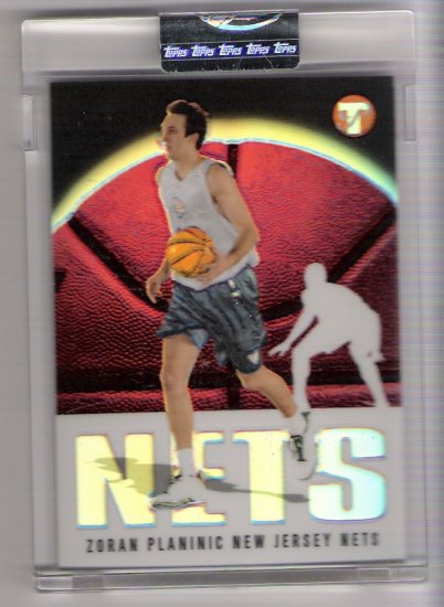 2003 TOPPS PRISTINE ZORAN PLANINIC NETS UNCIRCULATED REFRACTOR CARD