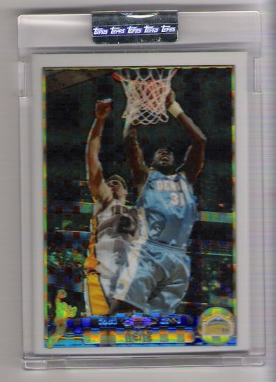 2003-04 TOPPS CHROME NENE NUGGETS UNCIRCULATED XFRACTOR CARD