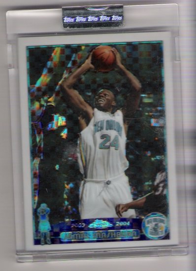 2003-04 TOPPS CHROME JAMAL MASHBURN HORNETS UNCIRCULATED XFRACTOR CARD