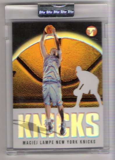 2003 TOPPS PRISTINE MACIEJ LAMPE KNICKS UNCIRCULATED REFRACTOR CARD