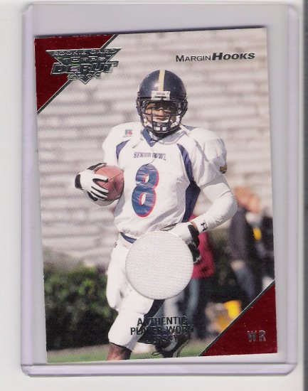 2001 TOPPS DEBUT MARGIN HOOKS JERSEY CARD