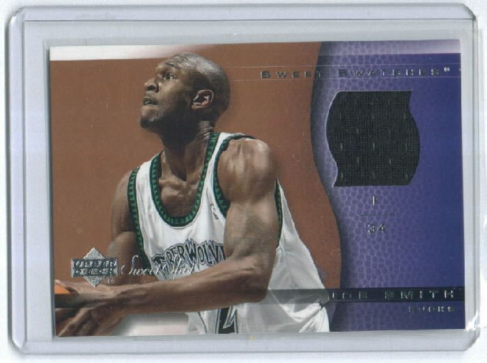 2003-04 UPPER DECK SWEET SWATCHES JOE SMITH TIMBERWOLVES UNIFORM CARD