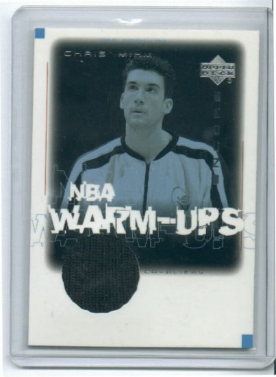 2000-01 UD ENCORE CHRIS MIHM CAVS NBA WARM UPS CARD