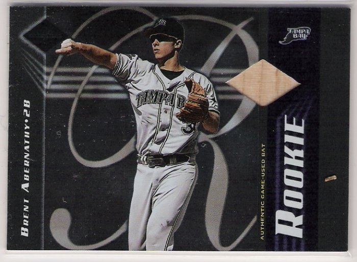 2001 LEAF LIMITED BRENT ABERNATHY RAYS ROOKIE BAT CARD