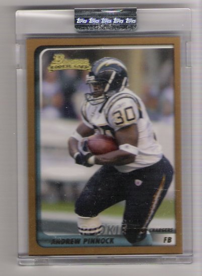 2003 BOWMAN ANDREW PINNOCK CHARGERS UNCIRCULATED ROOKIE CARD