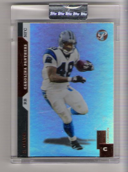 2005 TOPPS PRISTINE STEPHEN DAVIS PANTHERS UNCIRCULATED CARD
