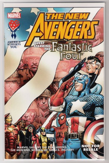 THE NEW AVENGERS/FANTASTIC FOUR MILITARY GIVEAWAY #1 HTF-NEVER READ!