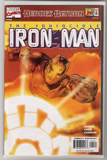 IRON MAN #1 SUNBURST VARIANT COVER-NEVER READ!
