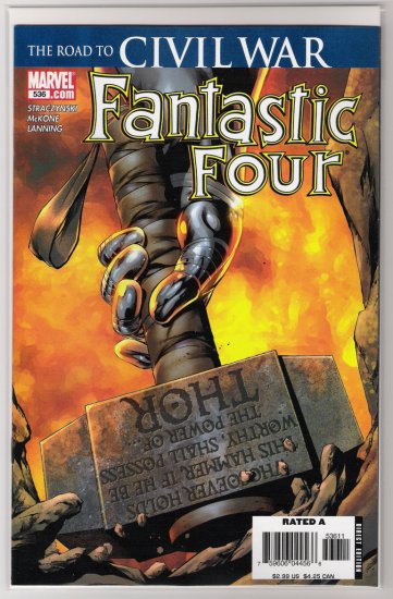 FANTASTIC FOUR #536 1ST PRINT CIVIL WAR-NEVER READ!
