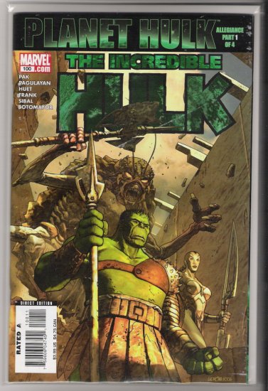 THE INCREDIBLE HULK #100 PLANET HULK-NEVER READ!