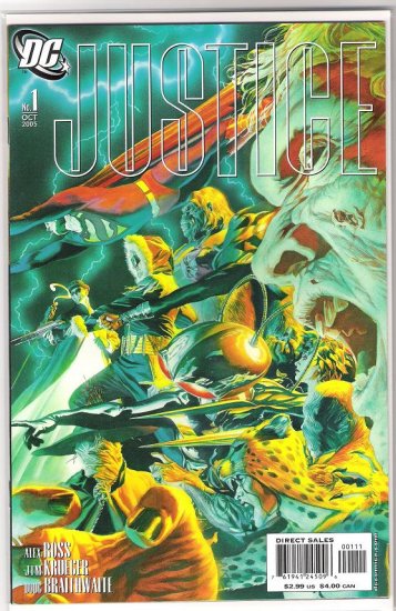 JUSTICE #1 VILLAINS COVER ALEX ROSS-NEVER READ!