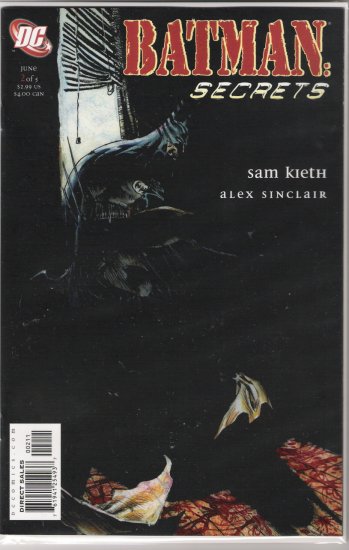 BATMAN SECRETS #2 SAM KEITH-NEVER READ!