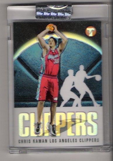 2003 TOPPS PRISTINE CHRIS KAMAN CLIPPERS UNCIRCULATED REFRACTOR CARD