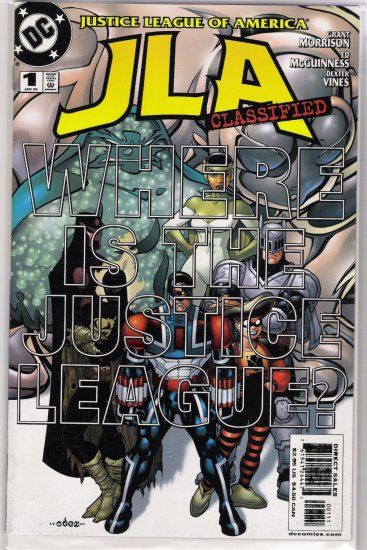 JLA CLASSIFIED #1 ULTRAMINES COVER-NEVER READ!