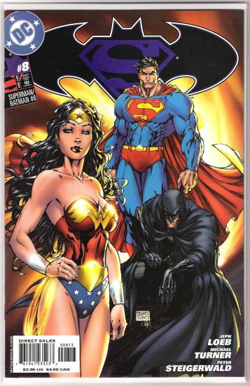 SUPERMAN/BATMAN #8 RARE THIRD PRINT MICHAEL TURNER-NEVER READ!