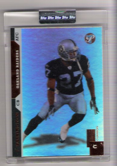 2005 TOPPS PRISTINE FABIAN WASHINGTON RAIDERS UNCIRCULATED CARD