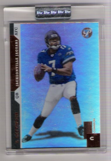 2005 TOPPS PRISTINE BYRON LEFTWICH JAGUARS UNCIRCULATED CARD