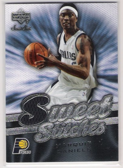 2007-08 UD SWEET SHOT MARQUIS DANIELS SWEET STITCHES GAME USED CARD