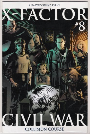 X-FACTOR #8 2ND PRINT VARIANT COVER CIVIL WAR-NEVER READ!