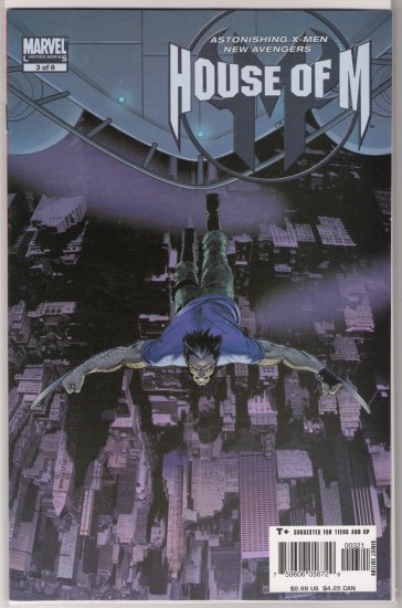 HOUSE OF M #3 RETAILER VARIANT 1:19 RATIO-NEVER READ!