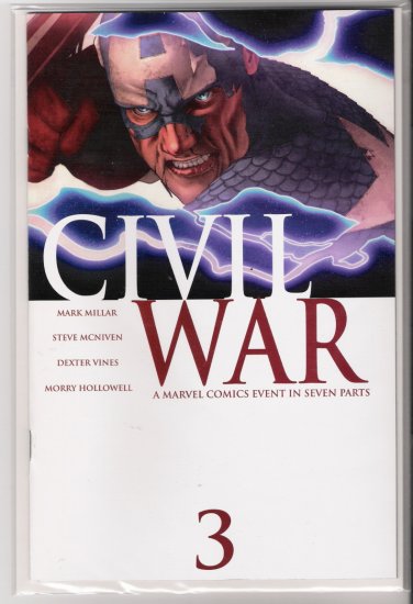 CIVIL WAR #3 1ST PRINT-NEVER READ!