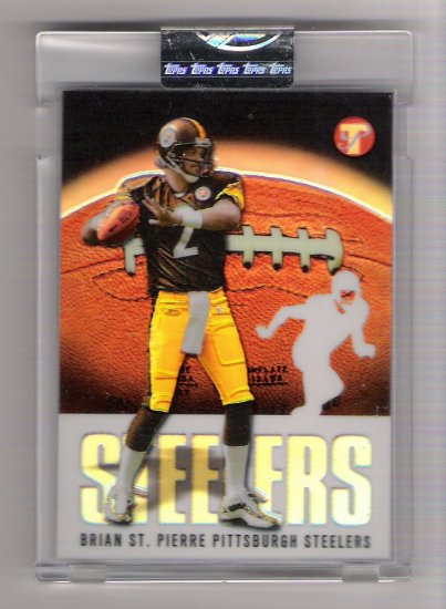 2003 TOPPS PRISTINE BRIAN ST.PIERRE STEELERS UNCIRCULATED REFRACTOR CARD